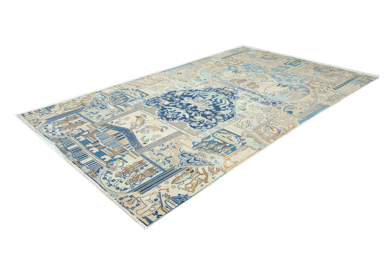 8'5x11'3 Hand Knotted Floral Traditional Wool Oriental Rug - Image 4