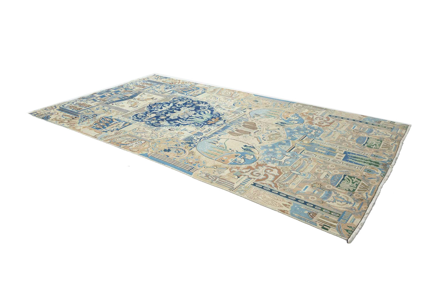 8'5x11'3 Hand Knotted Floral Traditional Wool Oriental Rug - Image 5