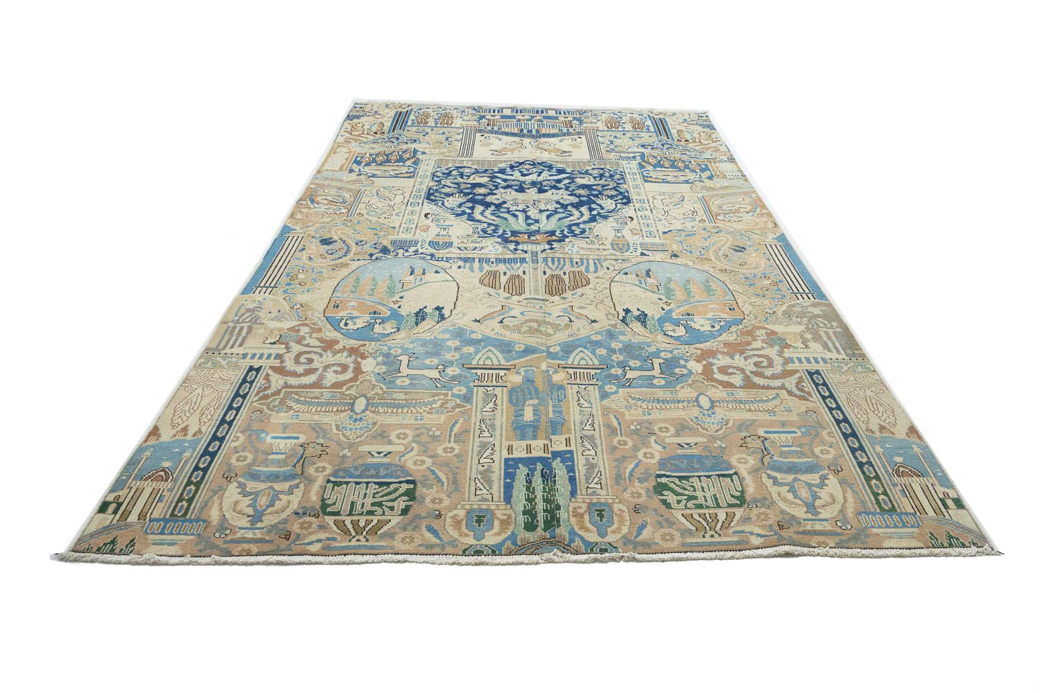 8'5x11'3 Hand Knotted Floral Traditional Wool Oriental Rug - Image 6