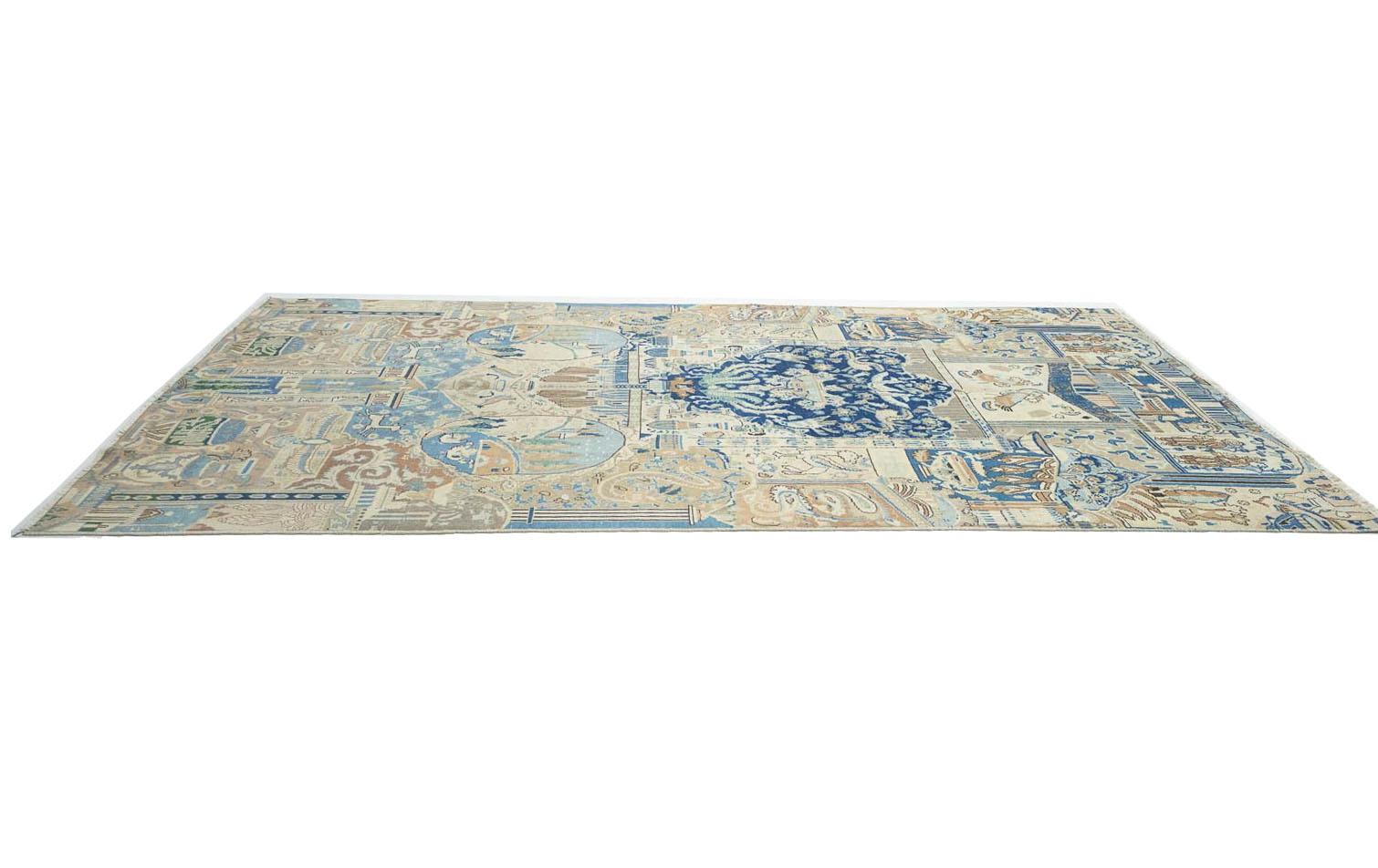 8'5x11'3 Hand Knotted Floral Traditional Wool Oriental Rug - Image 7