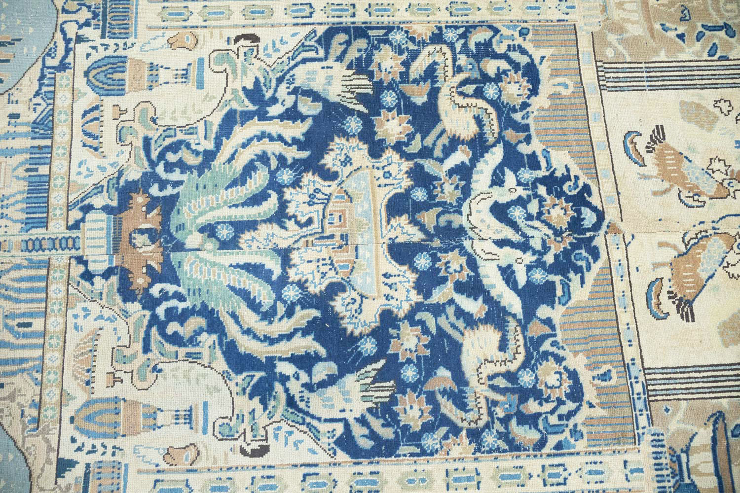 8'5x11'3 Hand Knotted Floral Traditional Wool Oriental Rug - Image 8