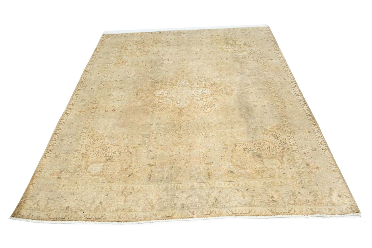 8'5x10'9 Hand Knotted Floral Traditional Wool Oriental Rug - Image 3