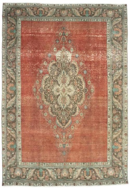 7'6x11'8 Hand Knotted Floral Traditional Wool Oriental Rug