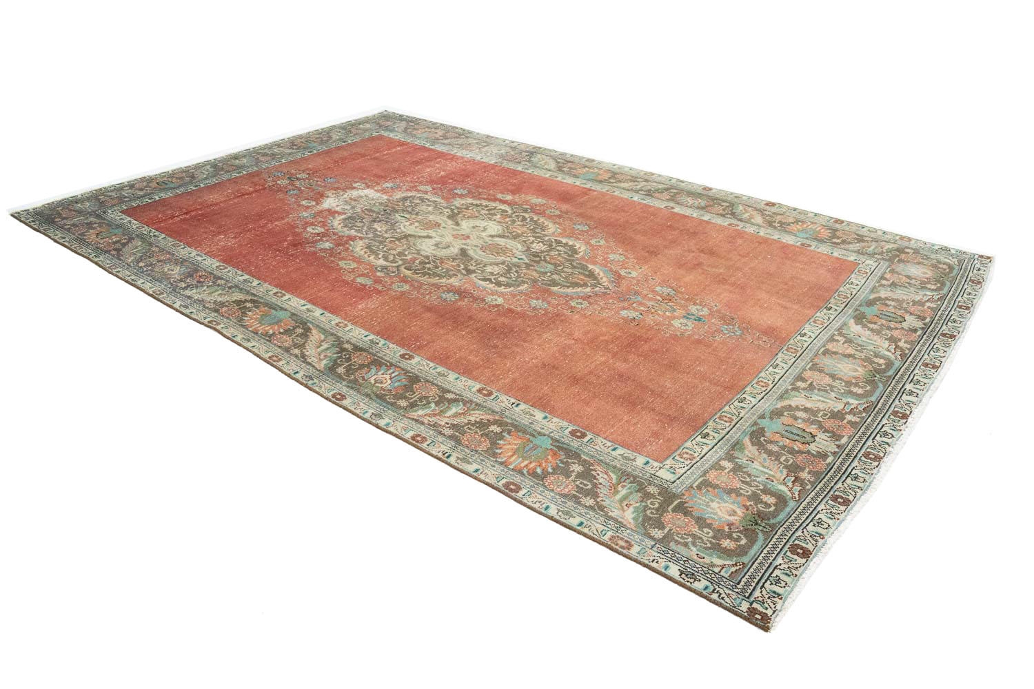 7'6x11'8 Hand Knotted Floral Traditional Wool Oriental Rug - Image 4