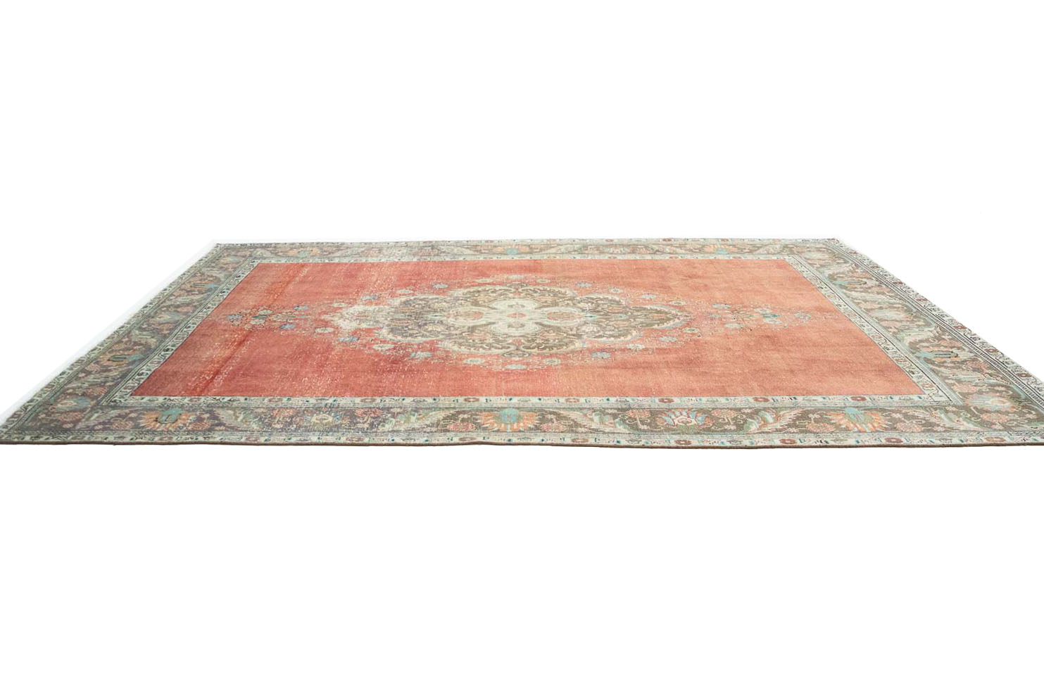 7'6x11'8 Hand Knotted Floral Traditional Wool Oriental Rug - Image 6