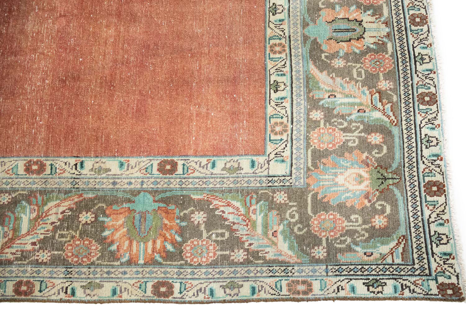 7'6x11'8 Hand Knotted Floral Traditional Wool Oriental Rug - Image 9