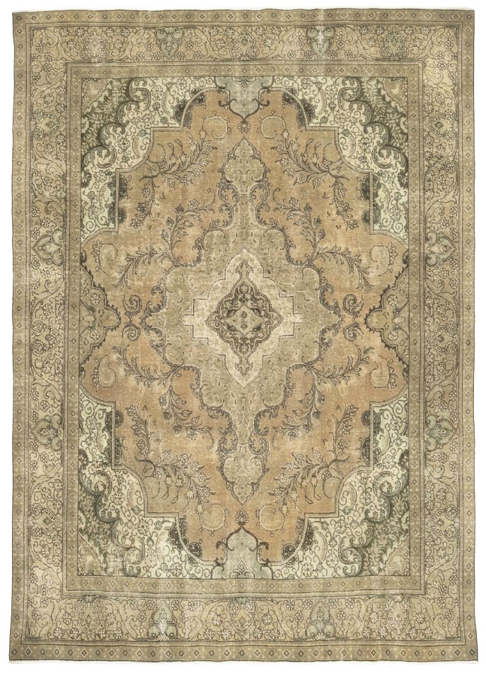 9'11x13'0 Hand Knotted Floral Traditional Wool Oriental Rug
