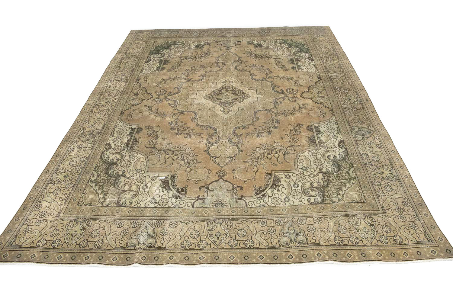 9'11x13'0 Hand Knotted Floral Traditional Wool Oriental Rug - Image 3