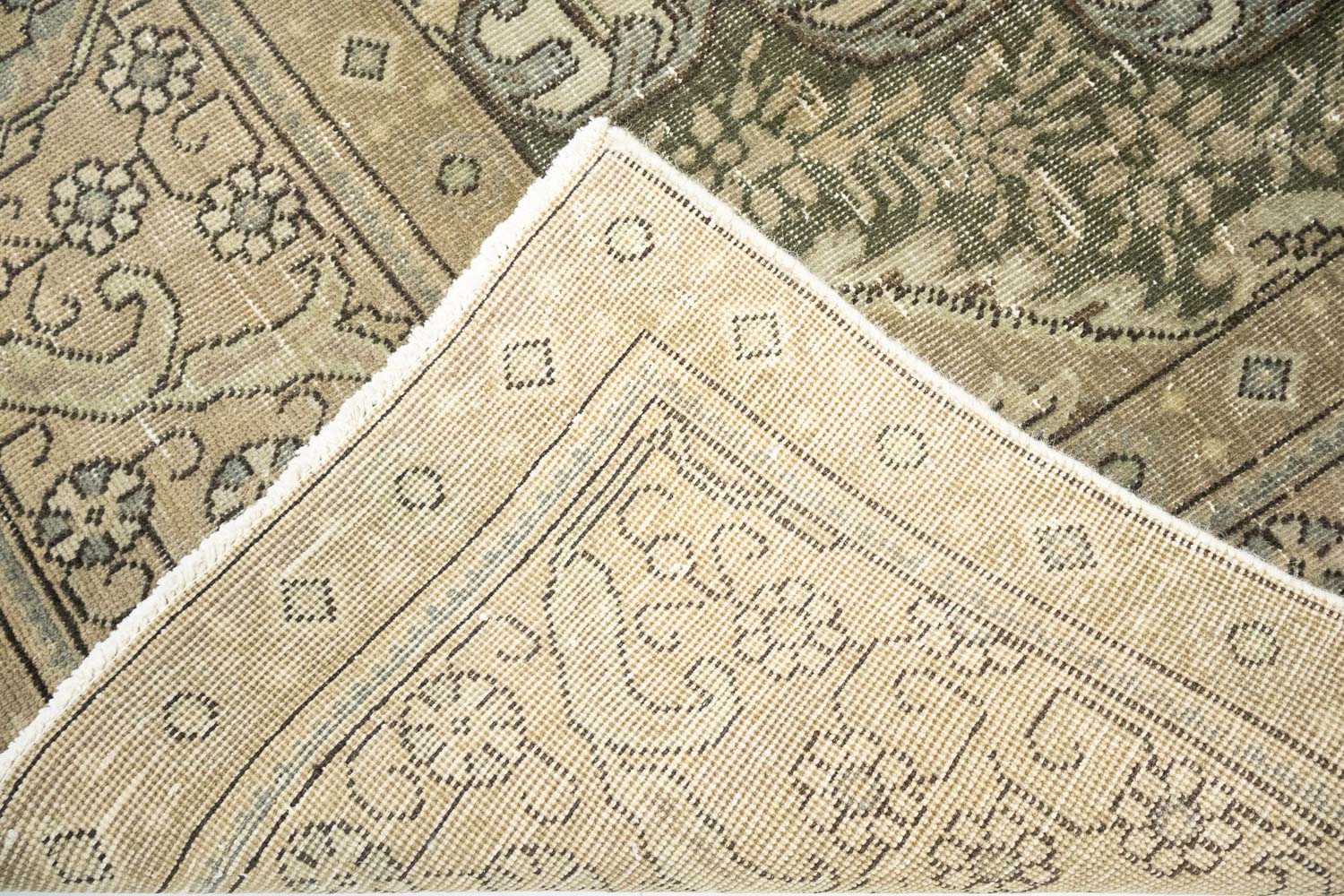 9'11x13'0 Hand Knotted Floral Traditional Wool Oriental Rug - Image 16