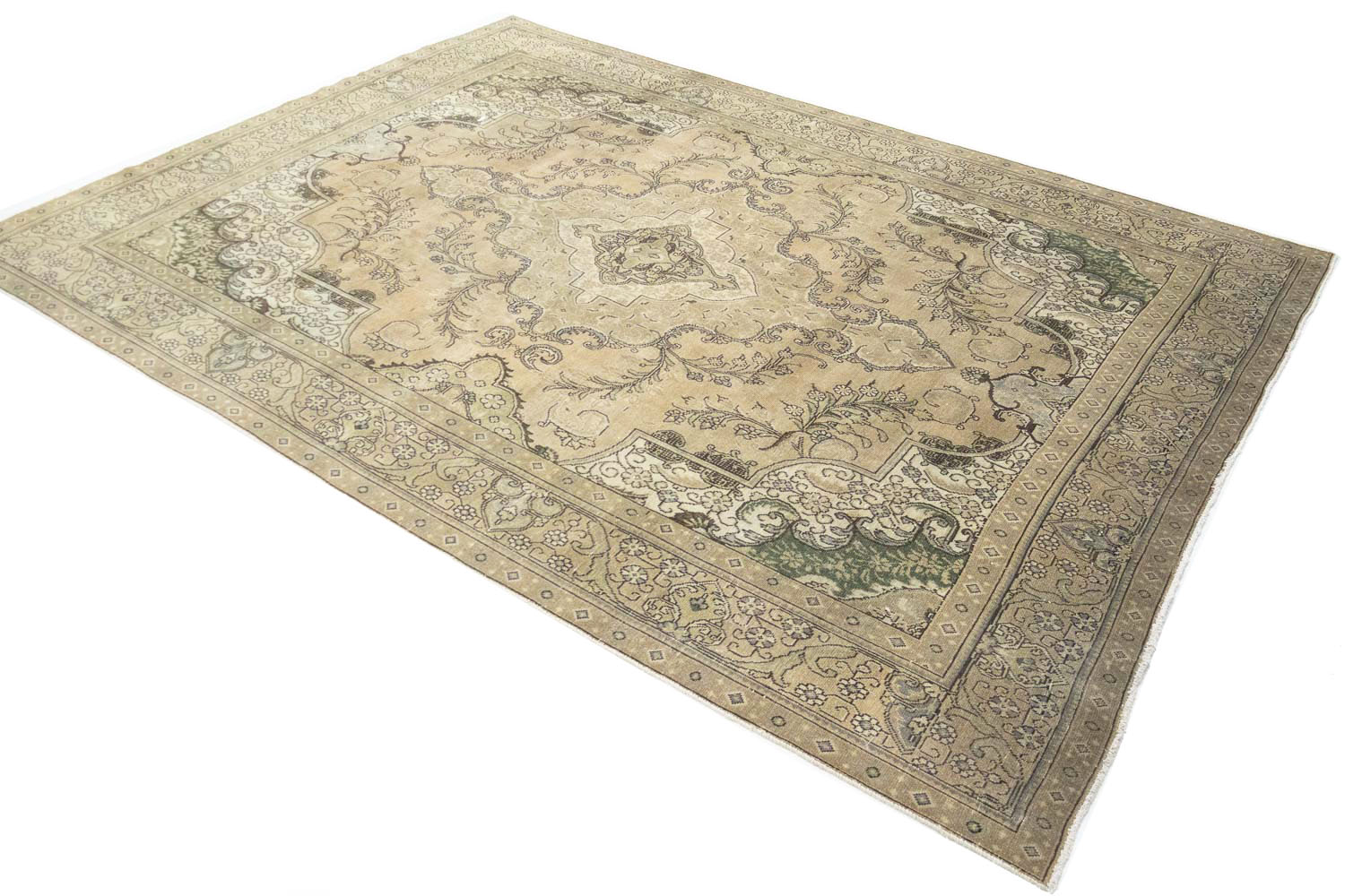 9'11x13'0 Hand Knotted Floral Traditional Wool Oriental Rug - Image 5
