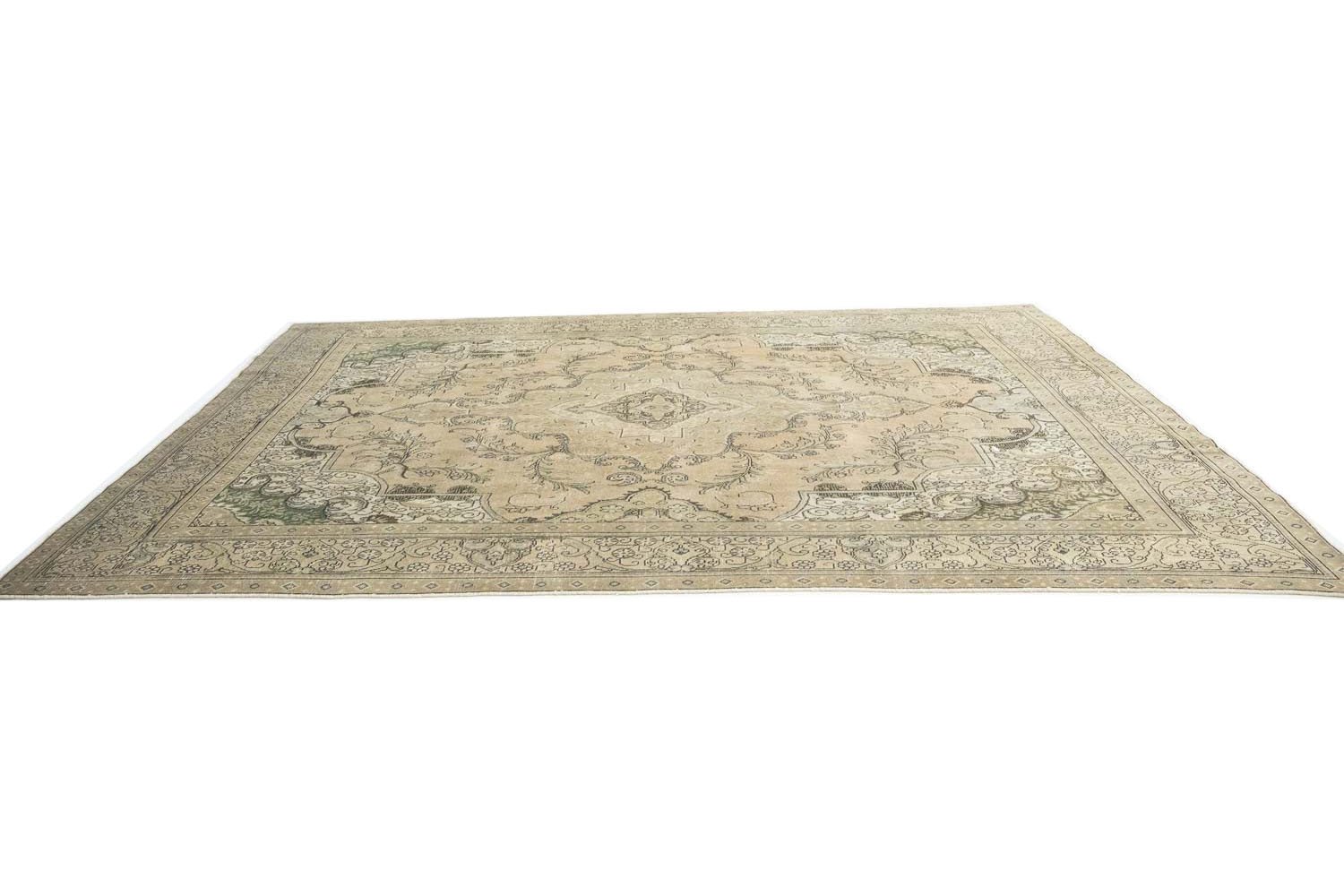 9'11x13'0 Hand Knotted Floral Traditional Wool Oriental Rug - Image 6