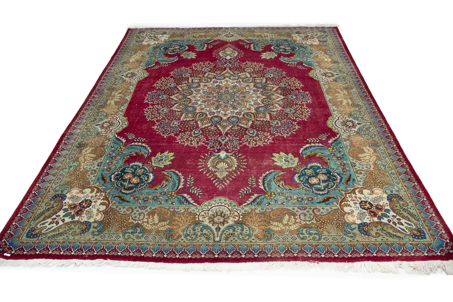 9'9x12'10 Hand Knotted Floral Traditional Wool Oriental Rug - Image 3