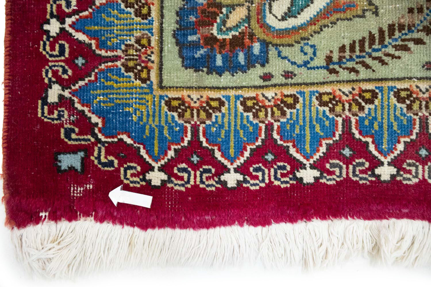 9'9x12'10 Hand Knotted Floral Traditional Wool Oriental Rug - Image 12
