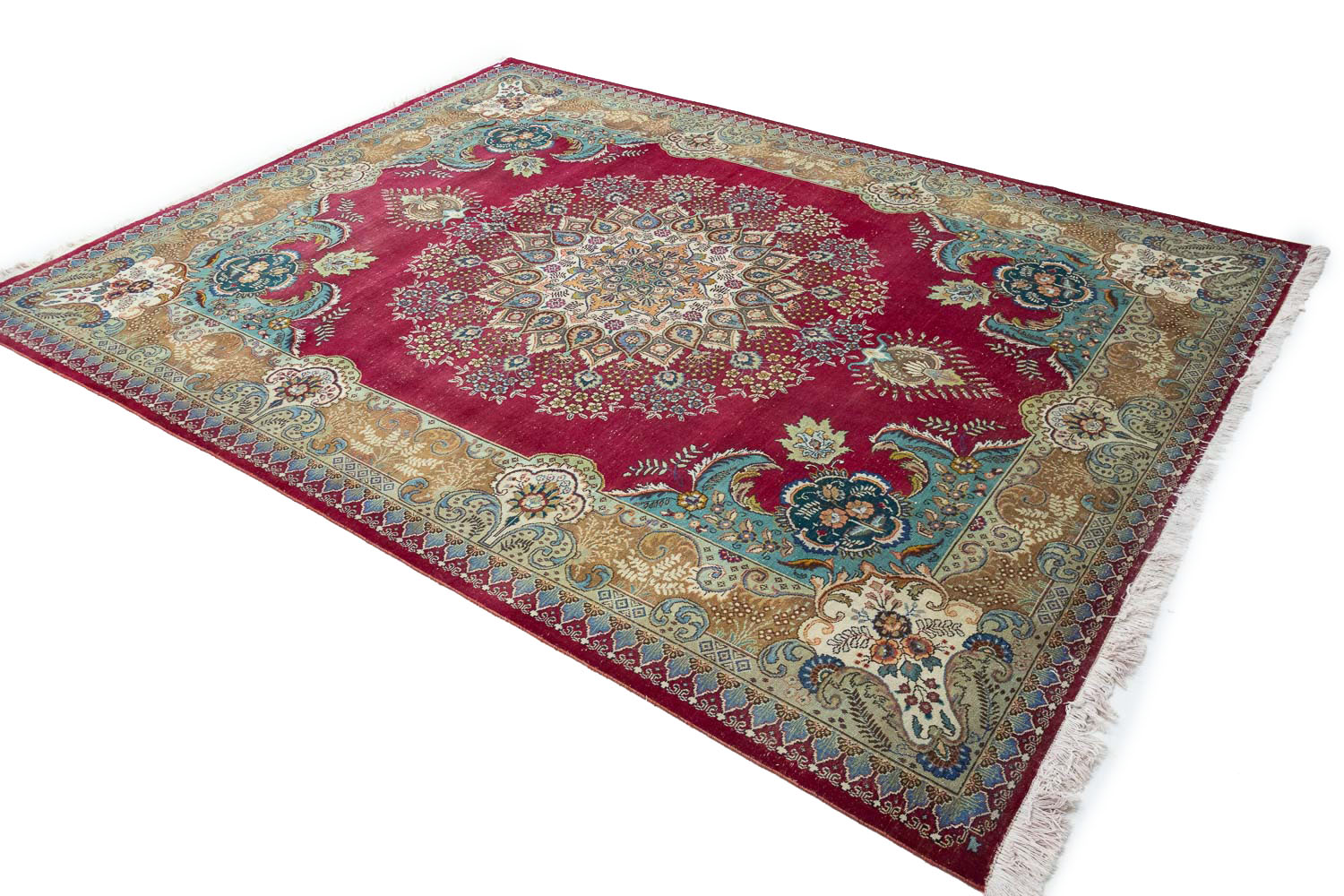 9'9x12'10 Hand Knotted Floral Traditional Wool Oriental Rug - Image 5