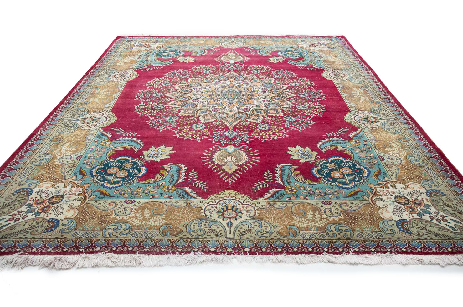 9'9x12'10 Hand Knotted Floral Traditional Wool Oriental Rug - Image 6