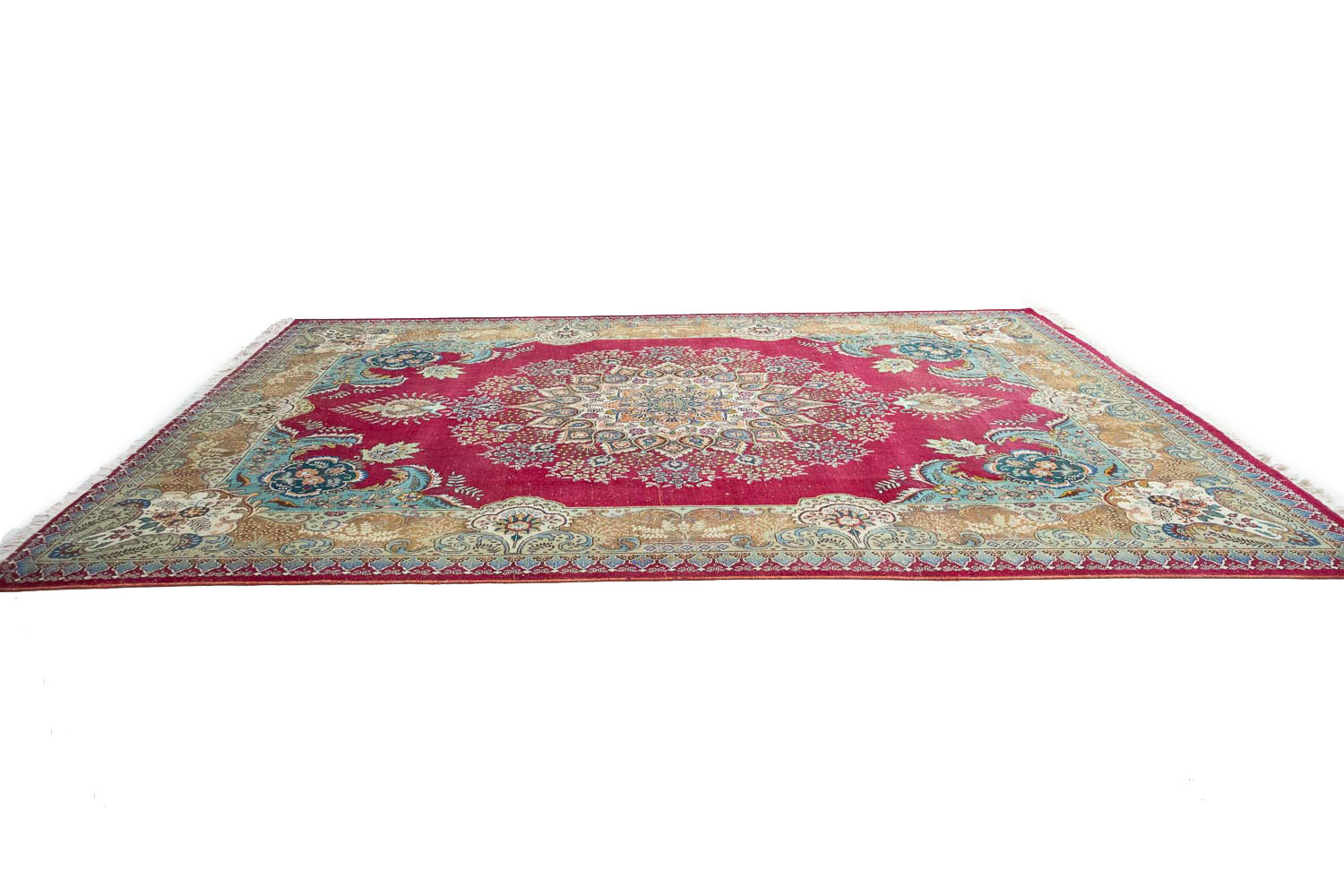 9'9x12'10 Hand Knotted Floral Traditional Wool Oriental Rug - Image 7