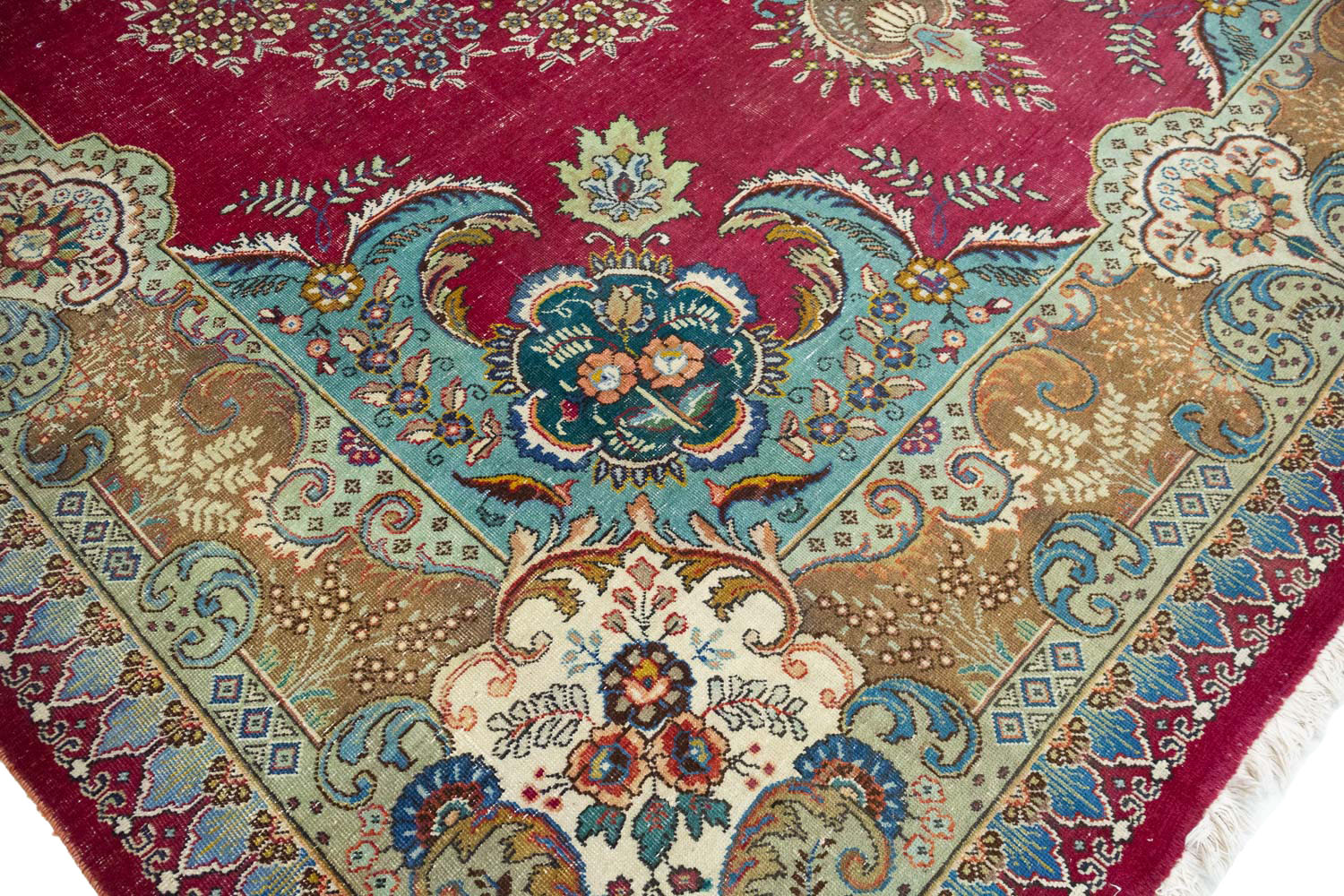 9'9x12'10 Hand Knotted Floral Traditional Wool Oriental Rug - Image 10
