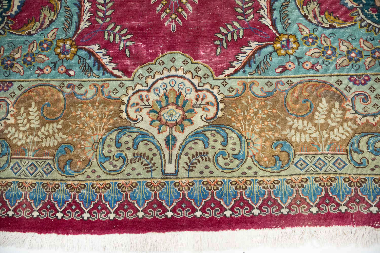 9'9x12'10 Hand Knotted Floral Traditional Wool Oriental Rug - Image 11