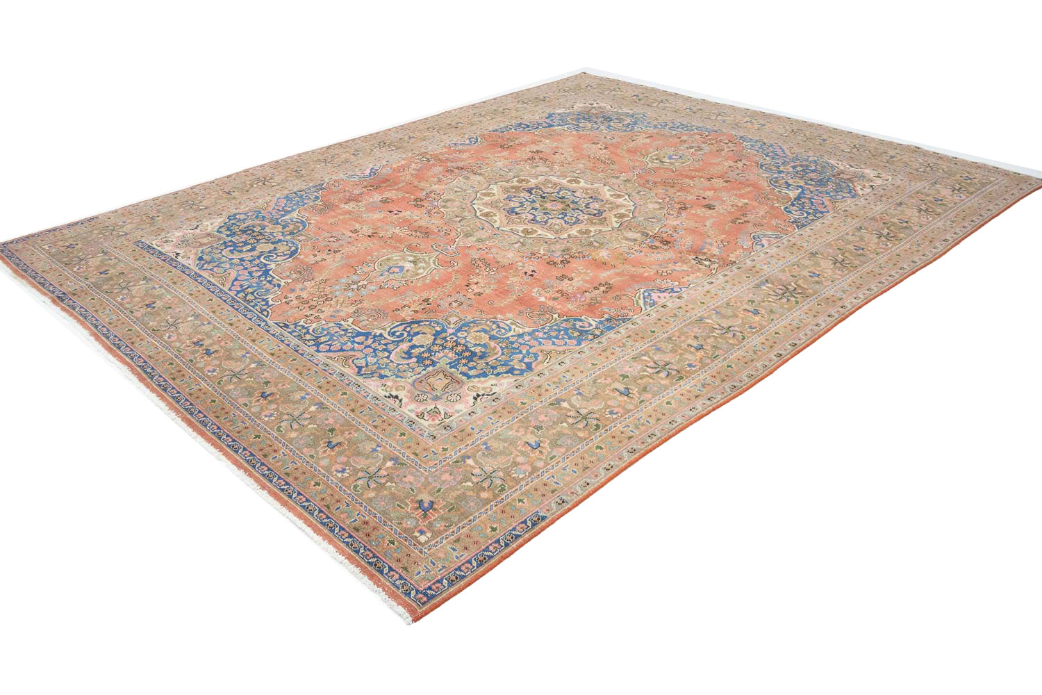 9'6x12'4 Hand Knotted Floral Traditional Wool Oriental Rug - Image 4