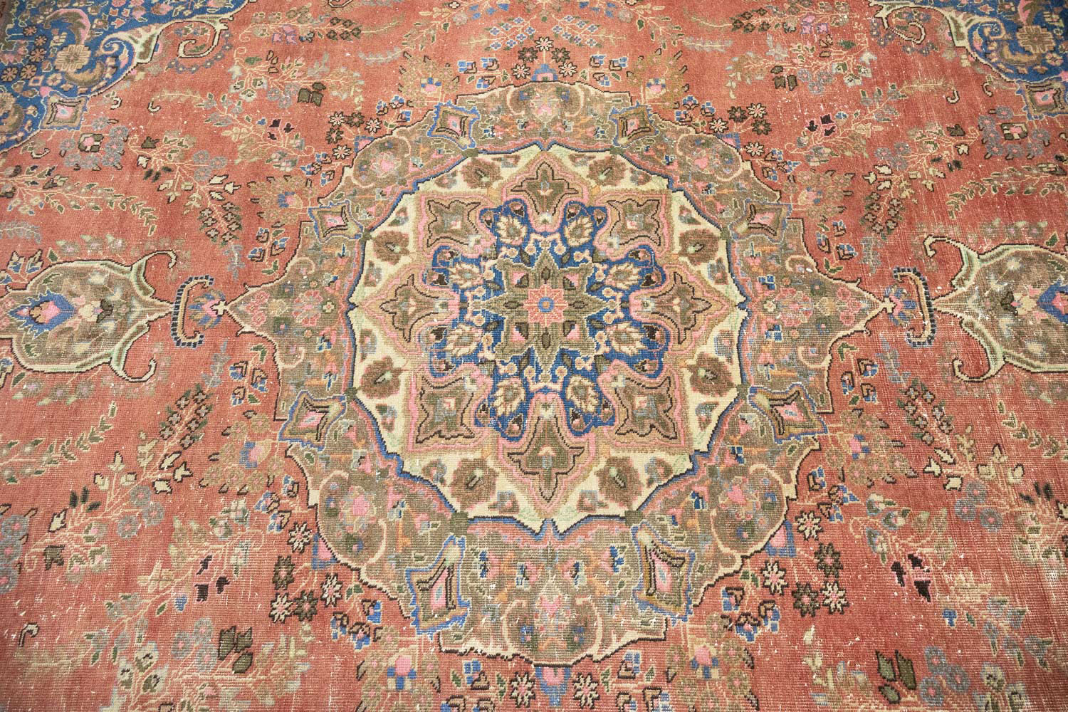 9'6x12'4 Hand Knotted Floral Traditional Wool Oriental Rug - Image 7