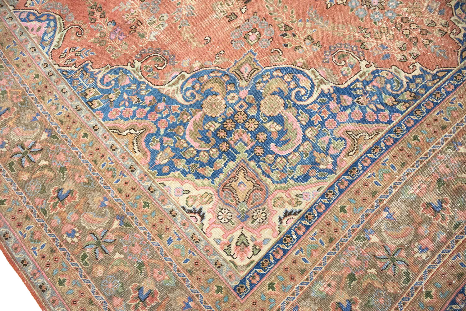 9'6x12'4 Hand Knotted Floral Traditional Wool Oriental Rug - Image 8