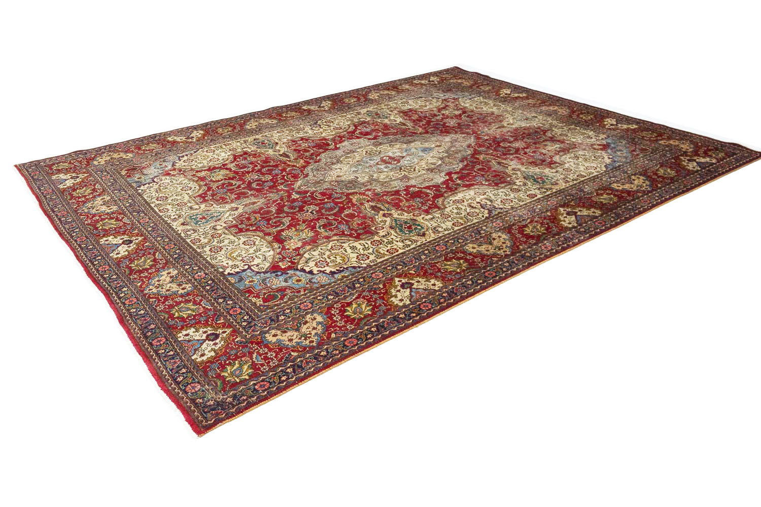 9'7x12'7 Hand Knotted Floral Traditional Wool Oriental Rug - Image 5
