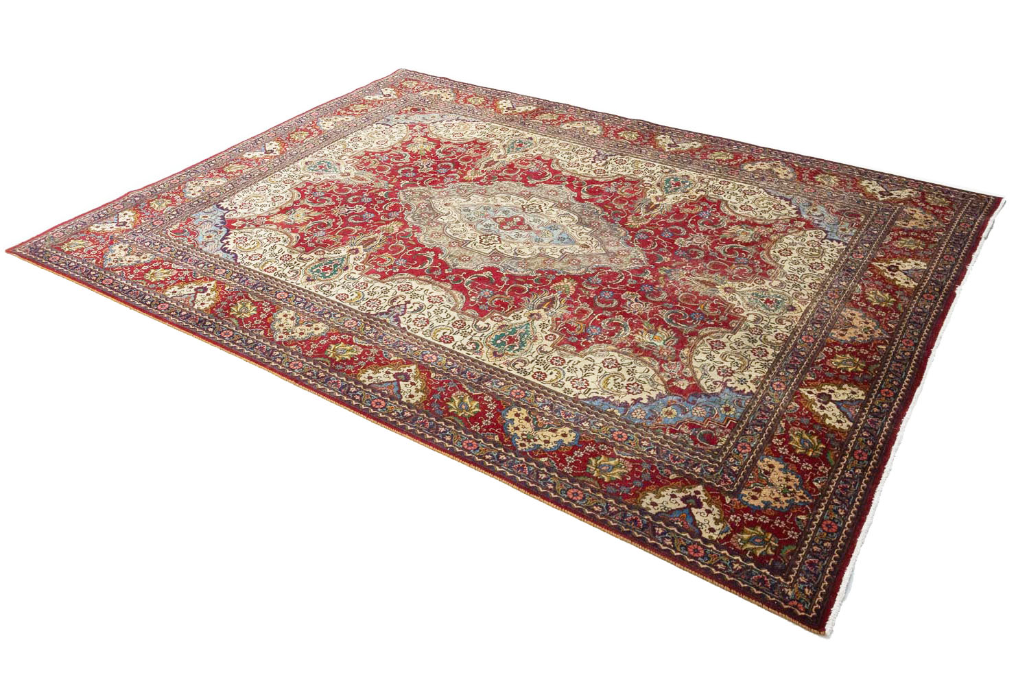 9'7x12'7 Hand Knotted Floral Traditional Wool Oriental Rug - Image 6