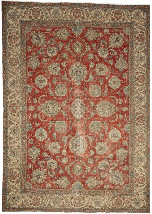 9'7x13'1 Hand Knotted Floral Traditional Wool Oriental Rug