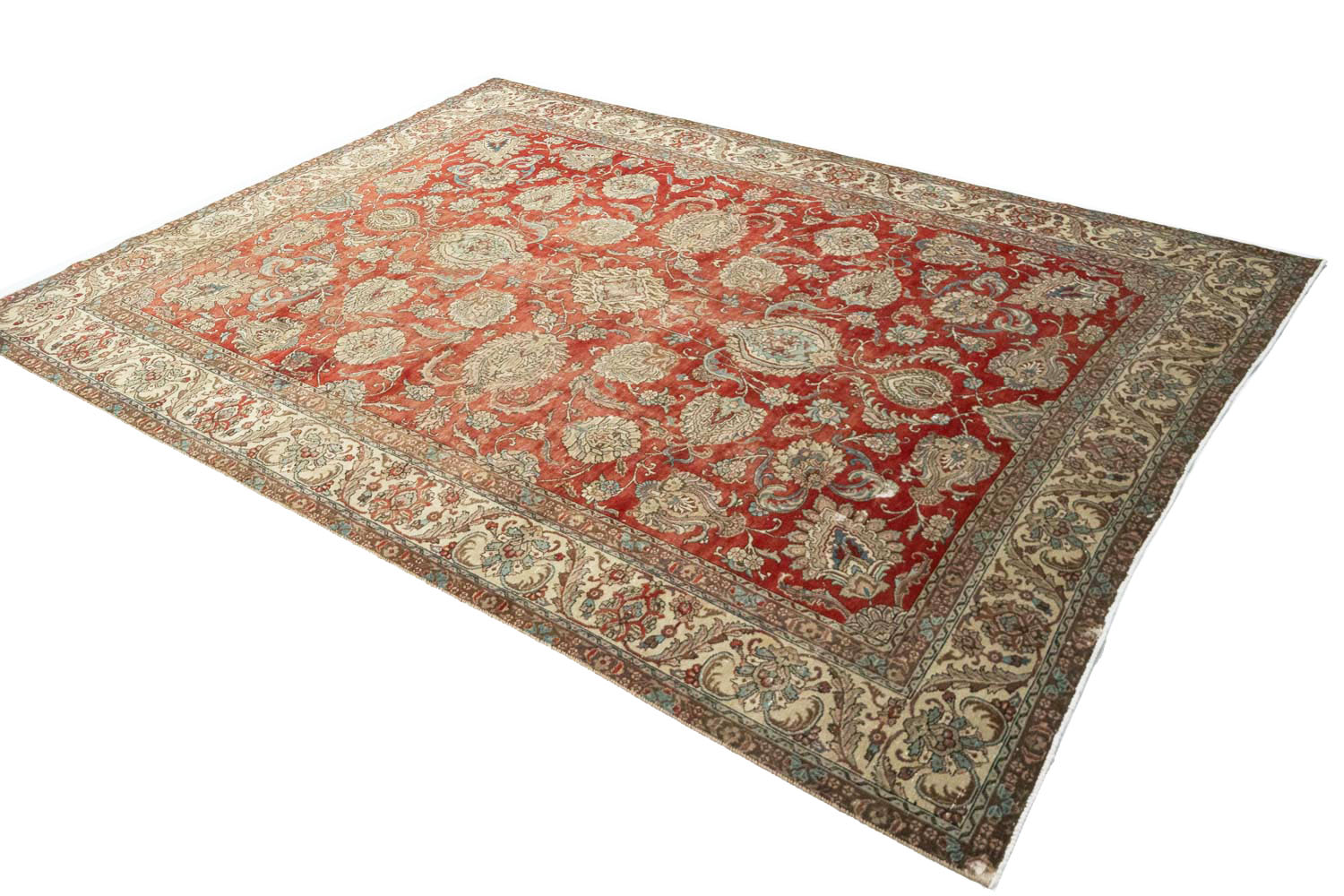 9'7x13'1 Hand Knotted Floral Traditional Wool Oriental Rug - Image 6
