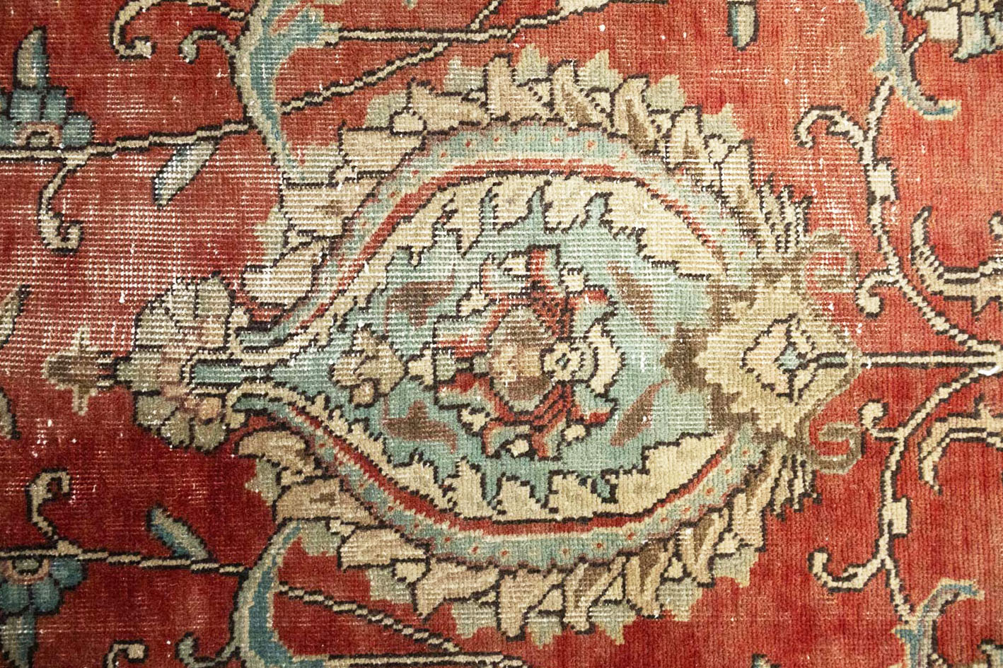 9'7x13'1 Hand Knotted Floral Traditional Wool Oriental Rug - Image 9