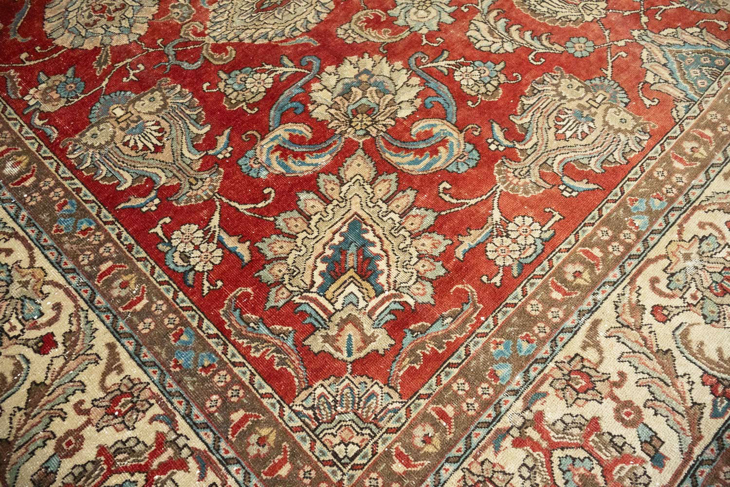9'7x13'1 Hand Knotted Floral Traditional Wool Oriental Rug - Image 10