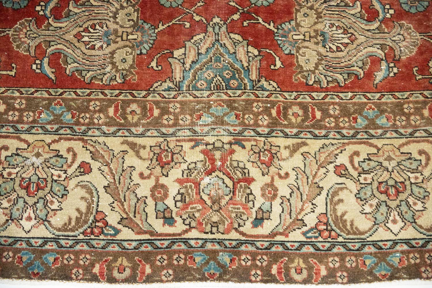 9'7x13'1 Hand Knotted Floral Traditional Wool Oriental Rug - Image 11
