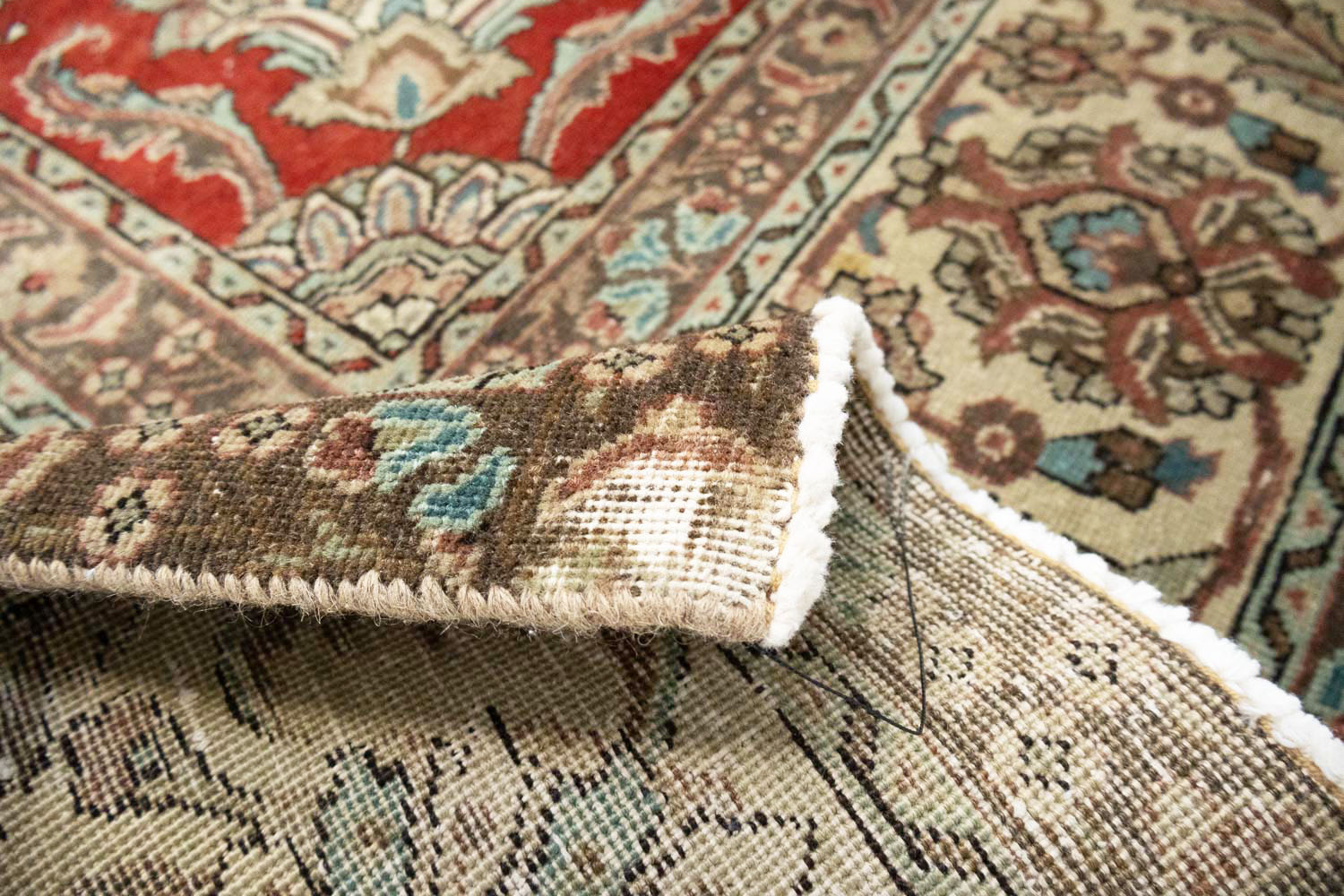 9'7x13'1 Hand Knotted Floral Traditional Wool Oriental Rug - Image 15