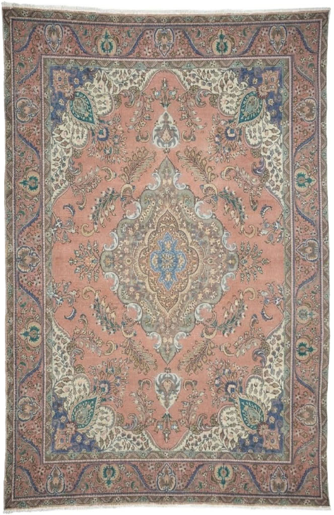 9'9x12'10 Hand Knotted Floral Traditional Wool Oriental Rug