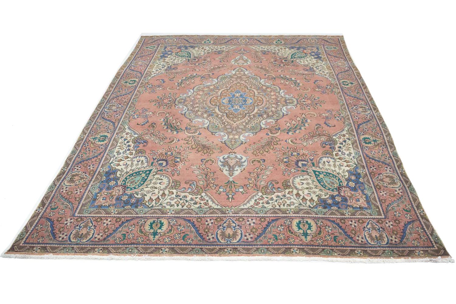 9'9x12'10 Hand Knotted Floral Traditional Wool Oriental Rug - Image 3