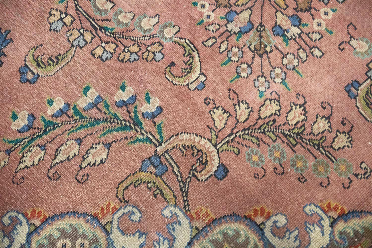 9'9x12'10 Hand Knotted Floral Traditional Wool Oriental Rug - Image 13
