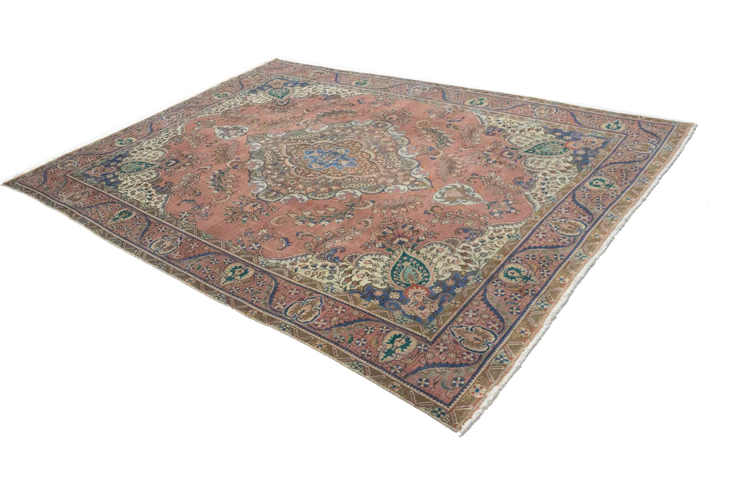 9'9x12'10 Hand Knotted Floral Traditional Wool Oriental Rug - Image 5