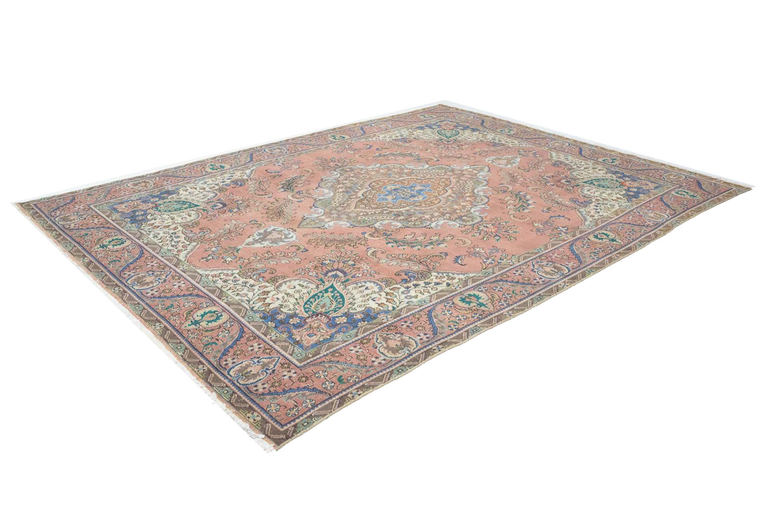 9'9x12'10 Hand Knotted Floral Traditional Wool Oriental Rug - Image 6