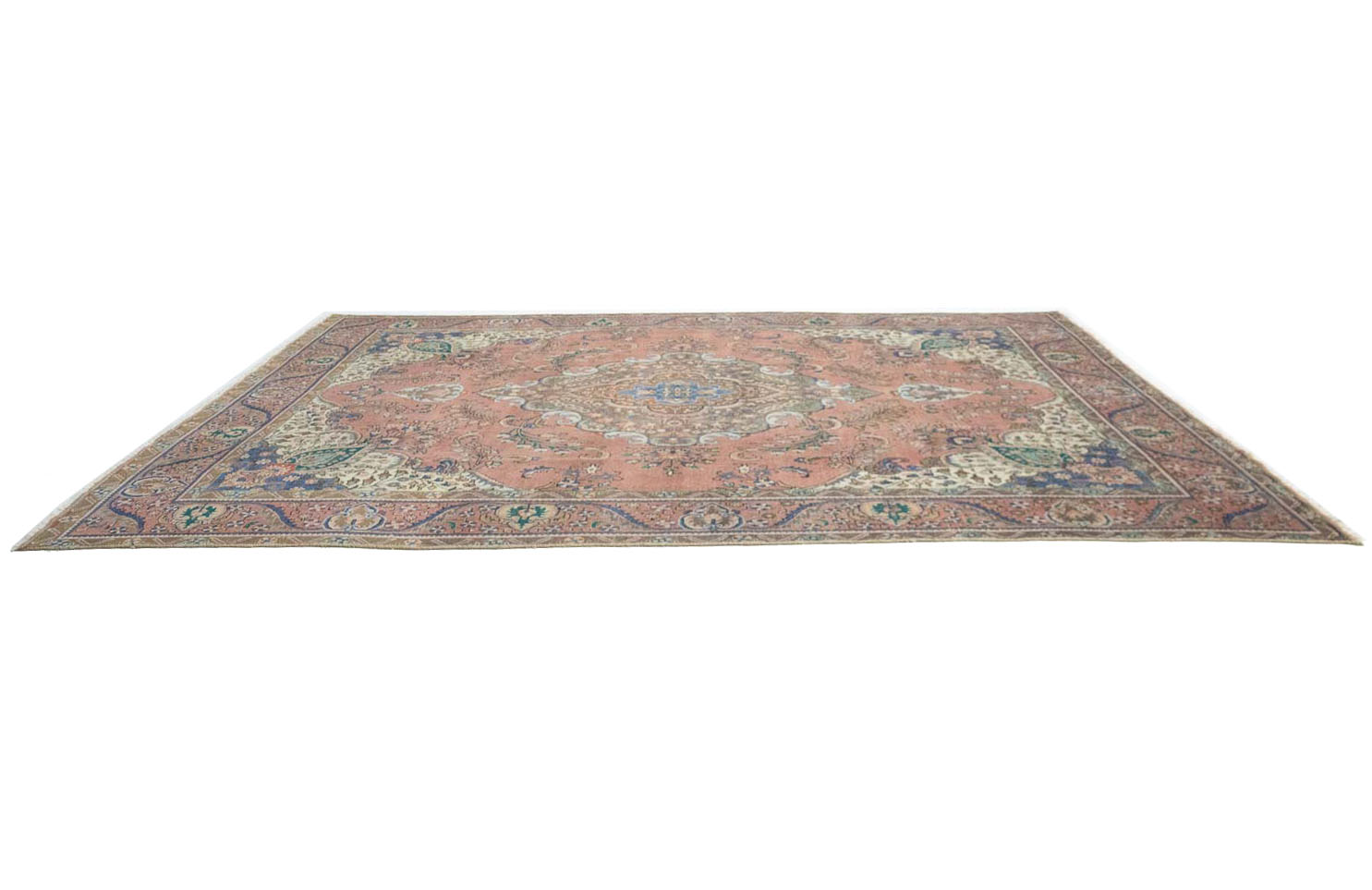 9'9x12'10 Hand Knotted Floral Traditional Wool Oriental Rug - Image 7