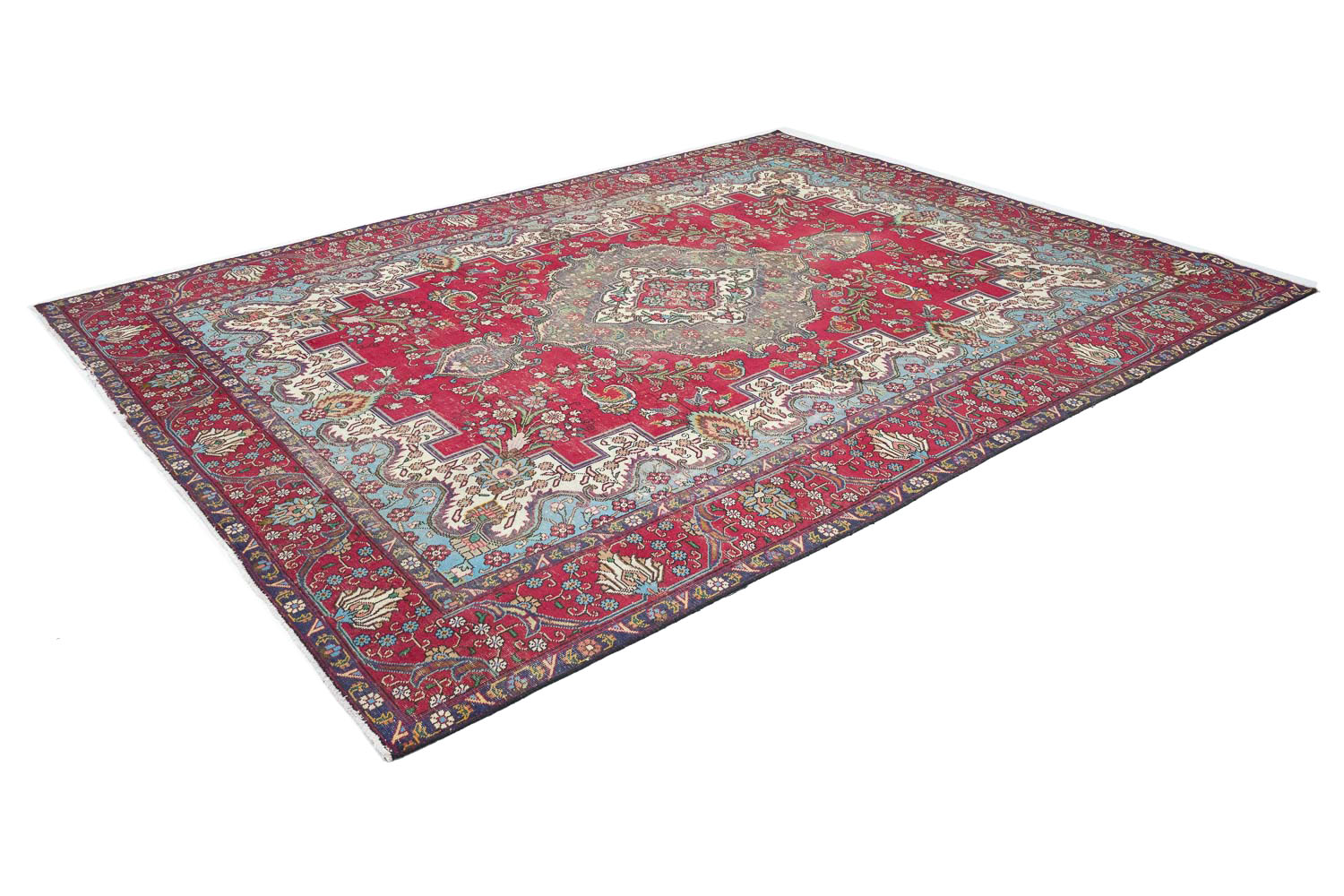 9'7x12'9 Hand Knotted Floral Traditional Wool Oriental Rug - Image 5