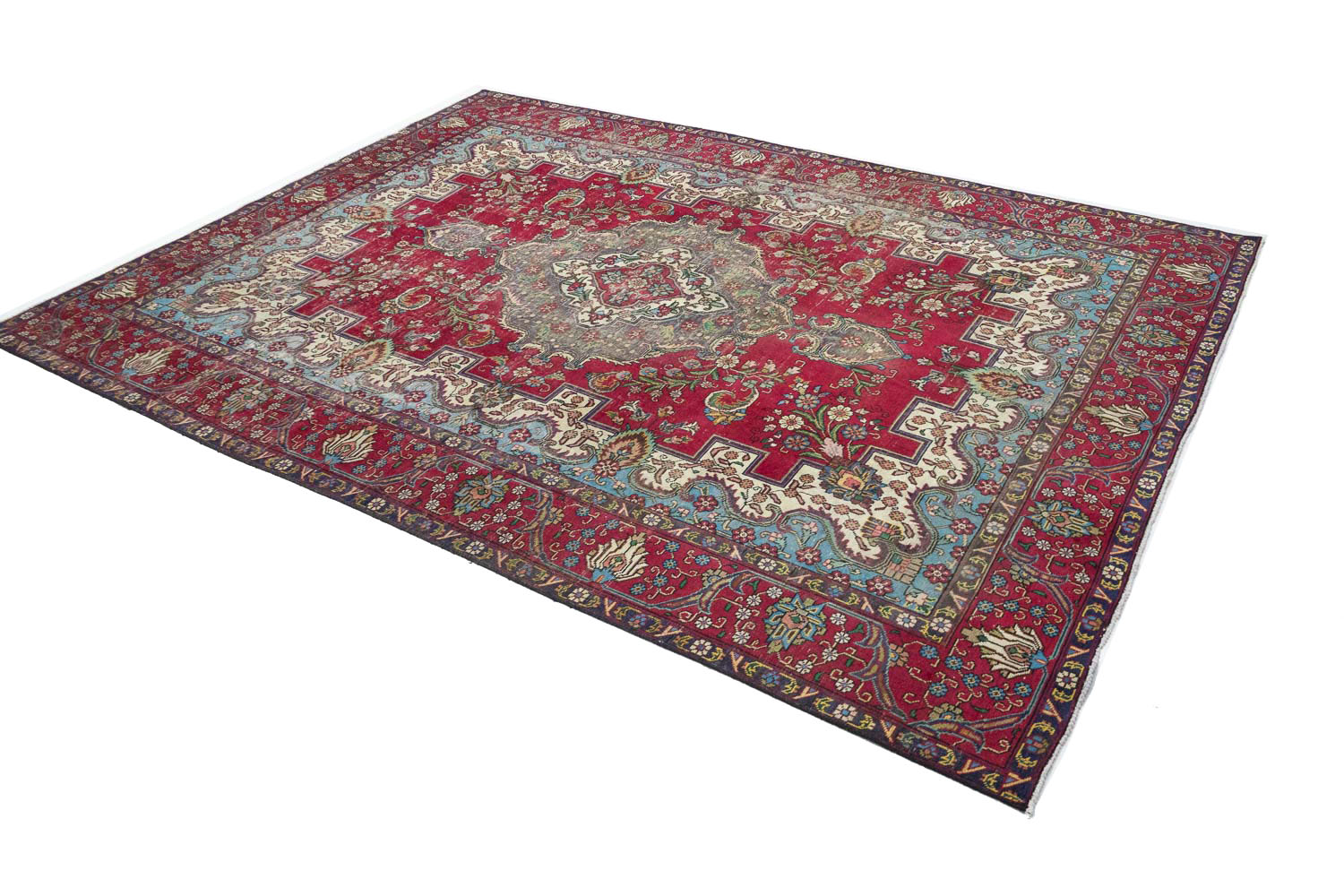 9'7x12'9 Hand Knotted Floral Traditional Wool Oriental Rug - Image 6
