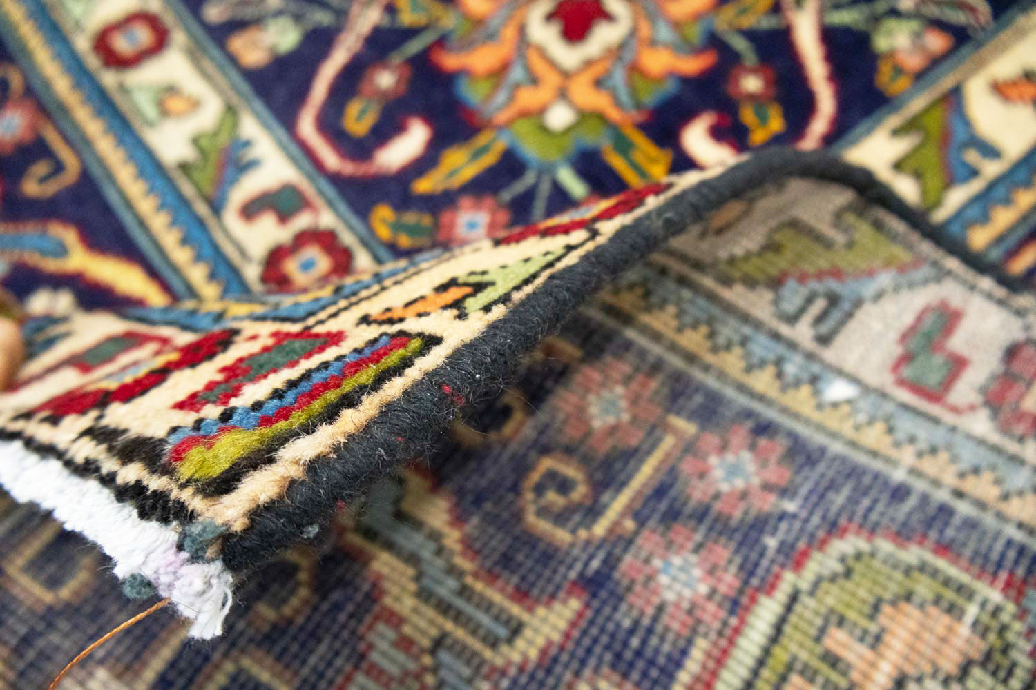 9'9x12'9 Hand Knotted Floral Traditional Wool Oriental Rug - Image 17