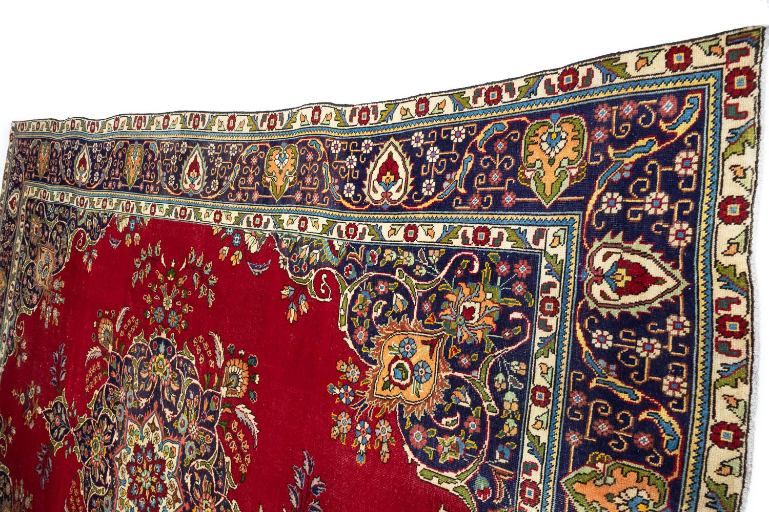 9'9x12'9 Hand Knotted Floral Traditional Wool Oriental Rug - Image 5