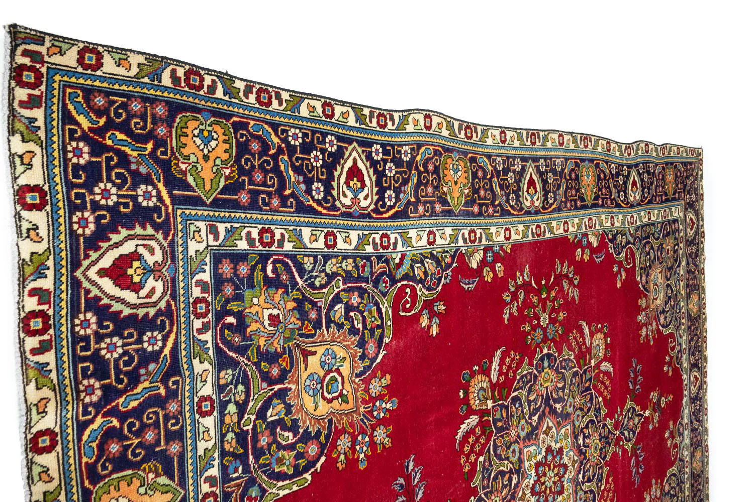 9'9x12'9 Hand Knotted Floral Traditional Wool Oriental Rug - Image 6