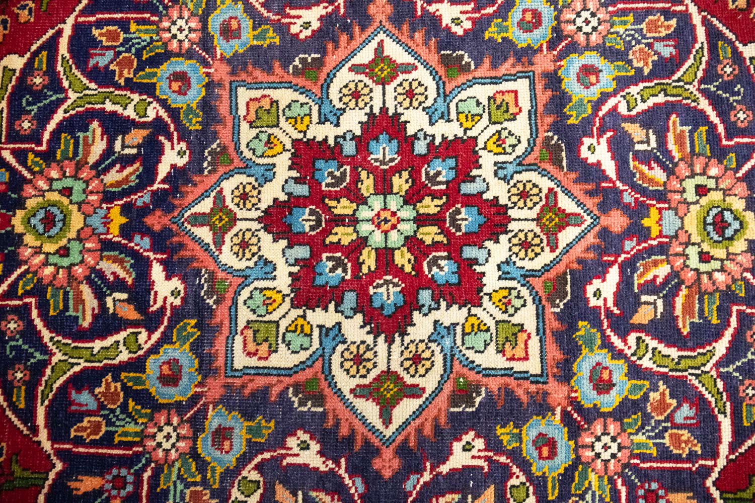 9'9x12'9 Hand Knotted Floral Traditional Wool Oriental Rug - Image 9