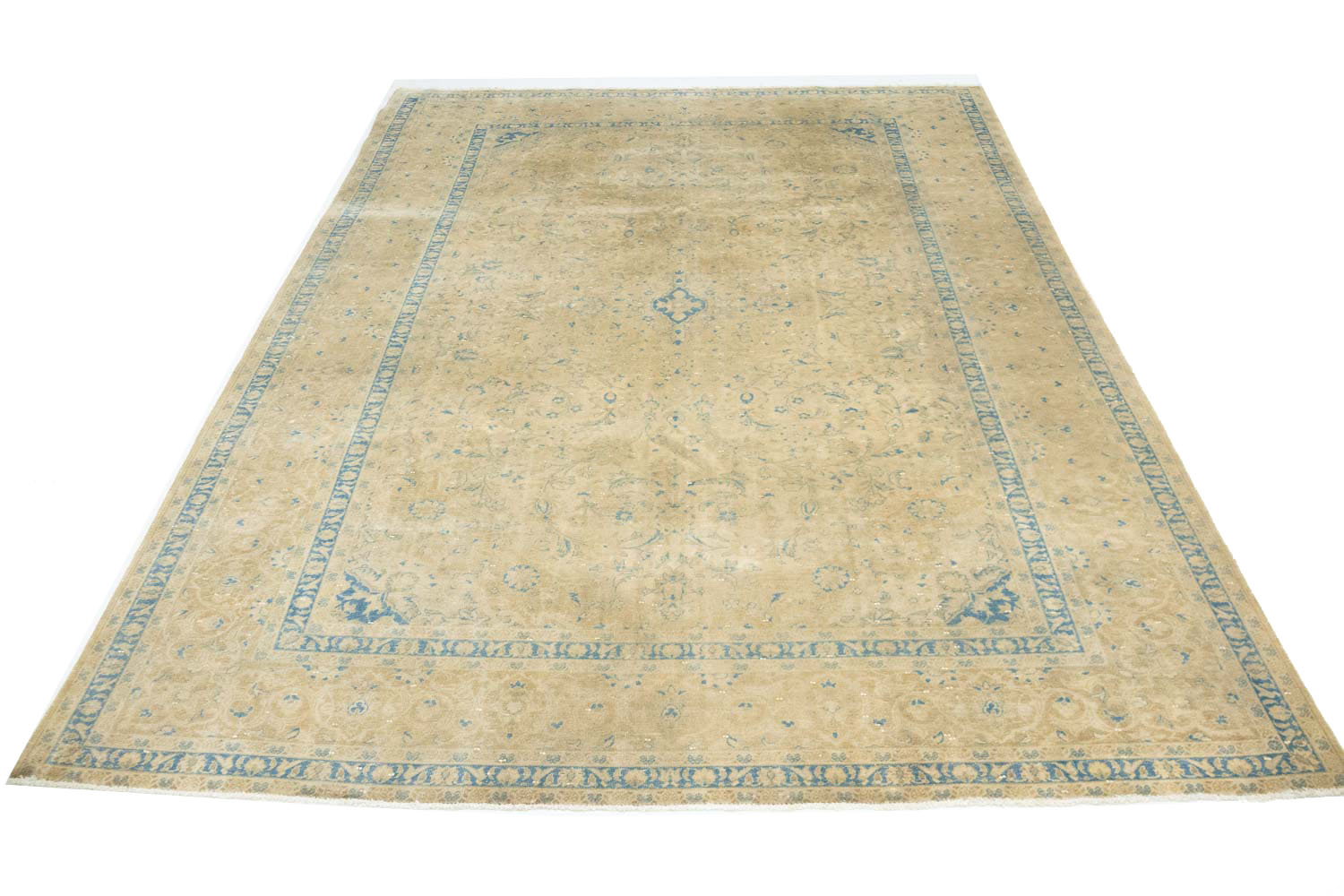 9'4x13'0 Hand Knotted Floral Traditional Wool Oriental Rug - Image 3