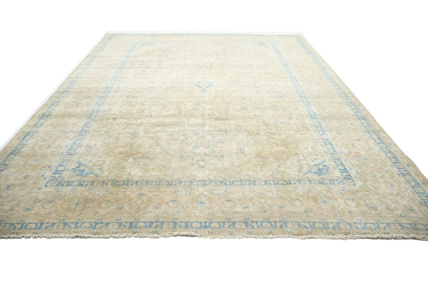 9'4x13'0 Hand Knotted Floral Traditional Wool Oriental Rug - Image 4