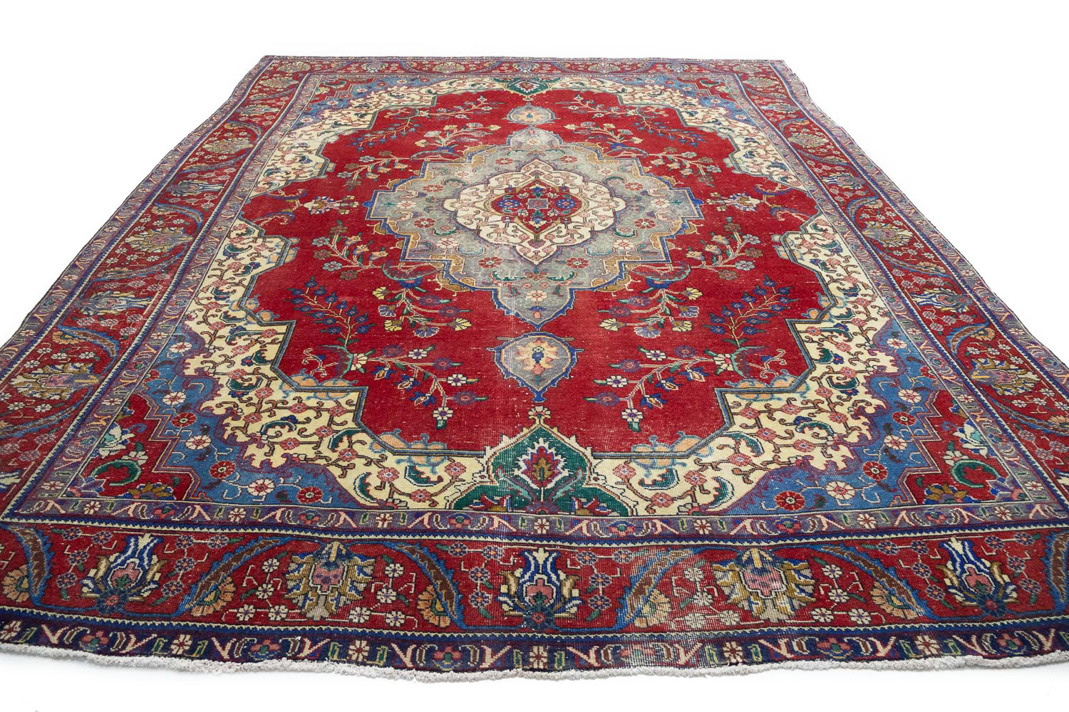 9'9x12'10 Hand Knotted Floral Traditional Wool Oriental Rug - Image 13
