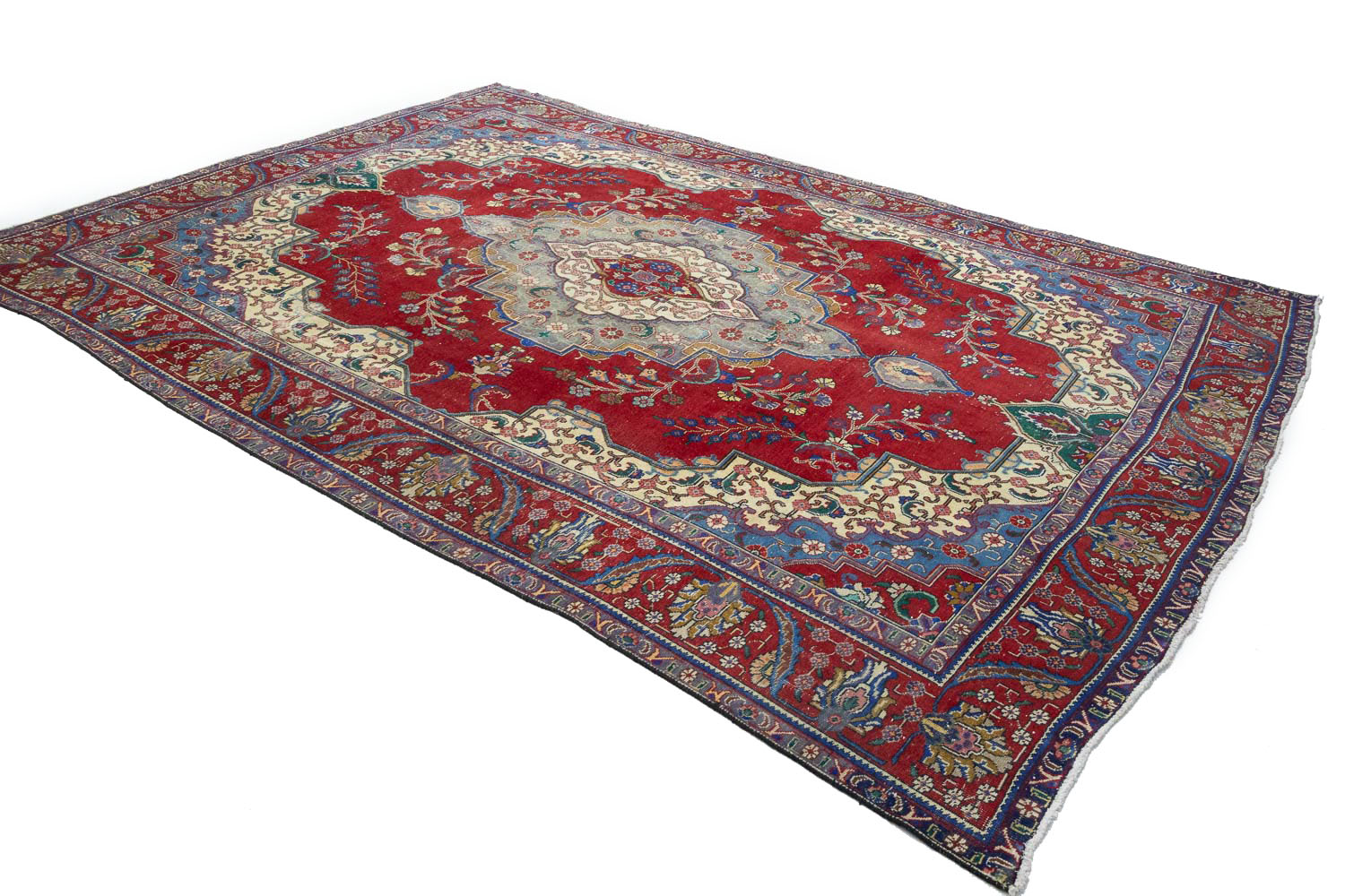 9'9x12'10 Hand Knotted Floral Traditional Wool Oriental Rug - Image 5
