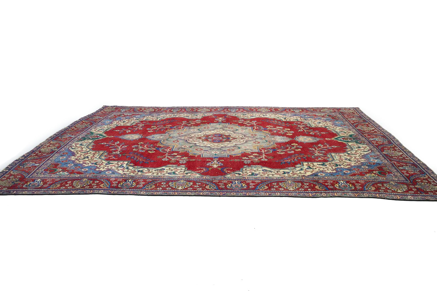 9'9x12'10 Hand Knotted Floral Traditional Wool Oriental Rug - Image 6